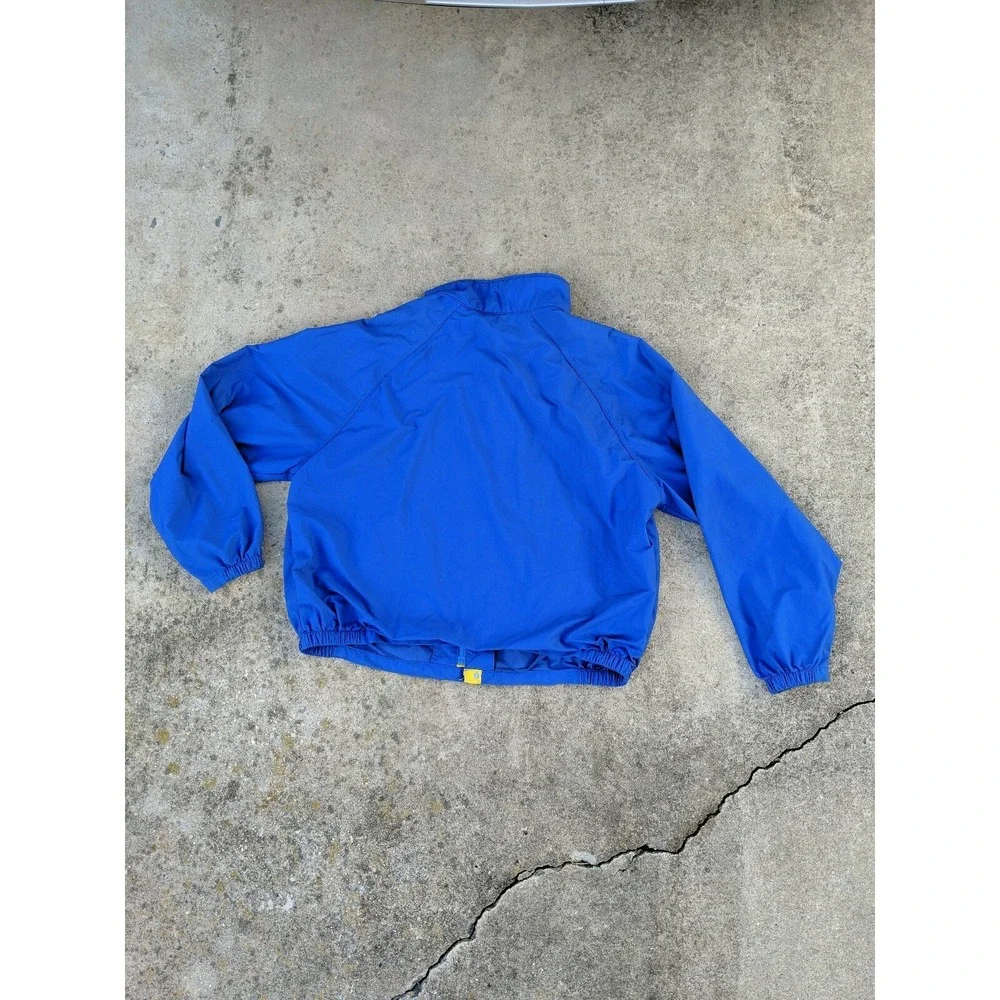 Vintage Swingster‎ Blue Dunlop Tire Full Zip Jacket Size XL Made In USA